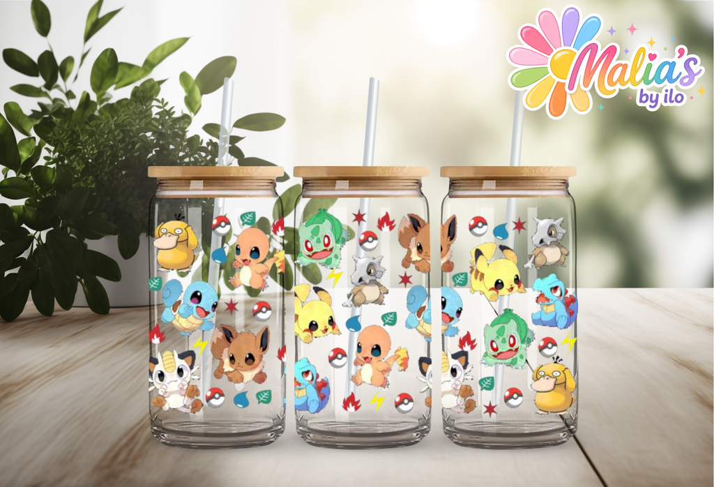 UV DTF Wrap 16oz | Baby Pocket Monsters| Transfer Ready to Apply