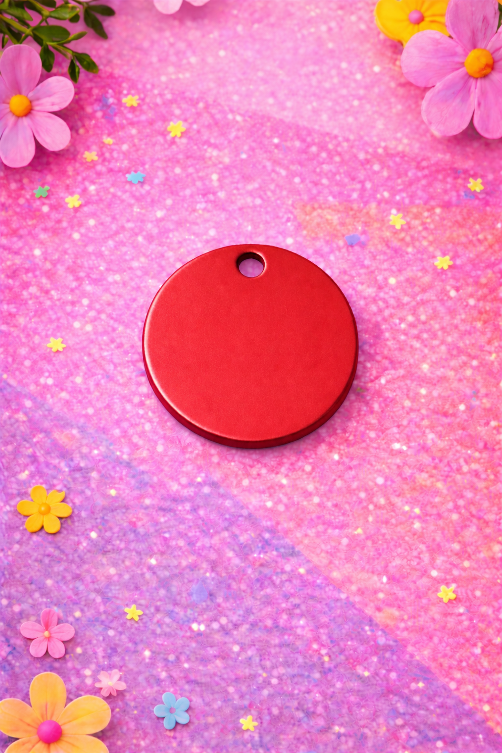 Personalized Round Pet ID Tag | Custom Dog & Cat Name Tag | Malias By Ilo