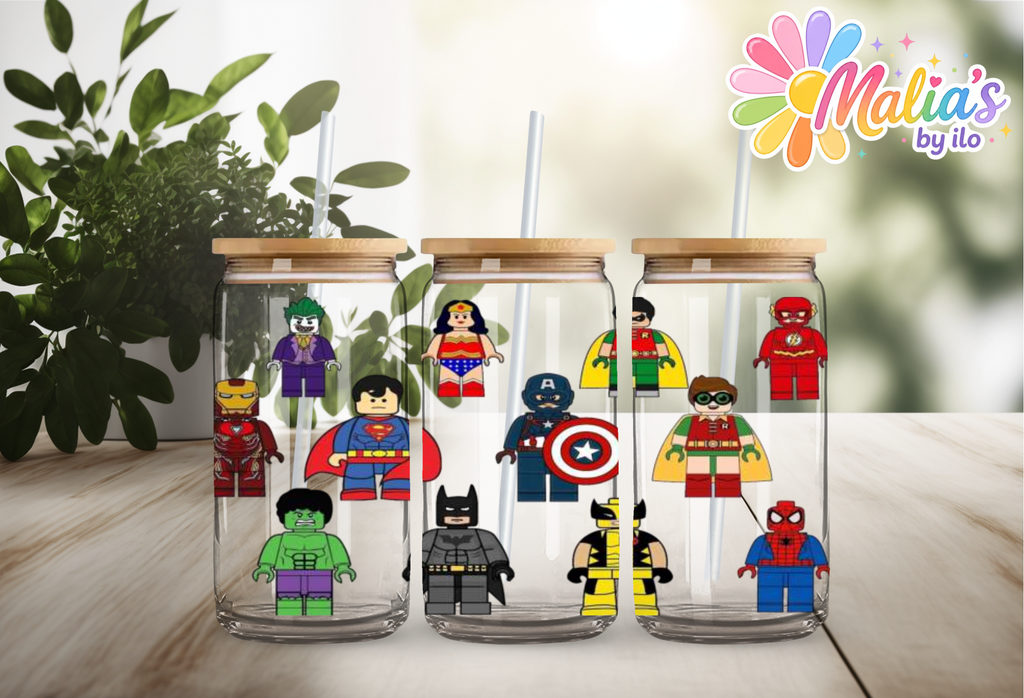 UV DTF Wrap 16oz | Super Heroes Lego  | Transfer Ready to Apply