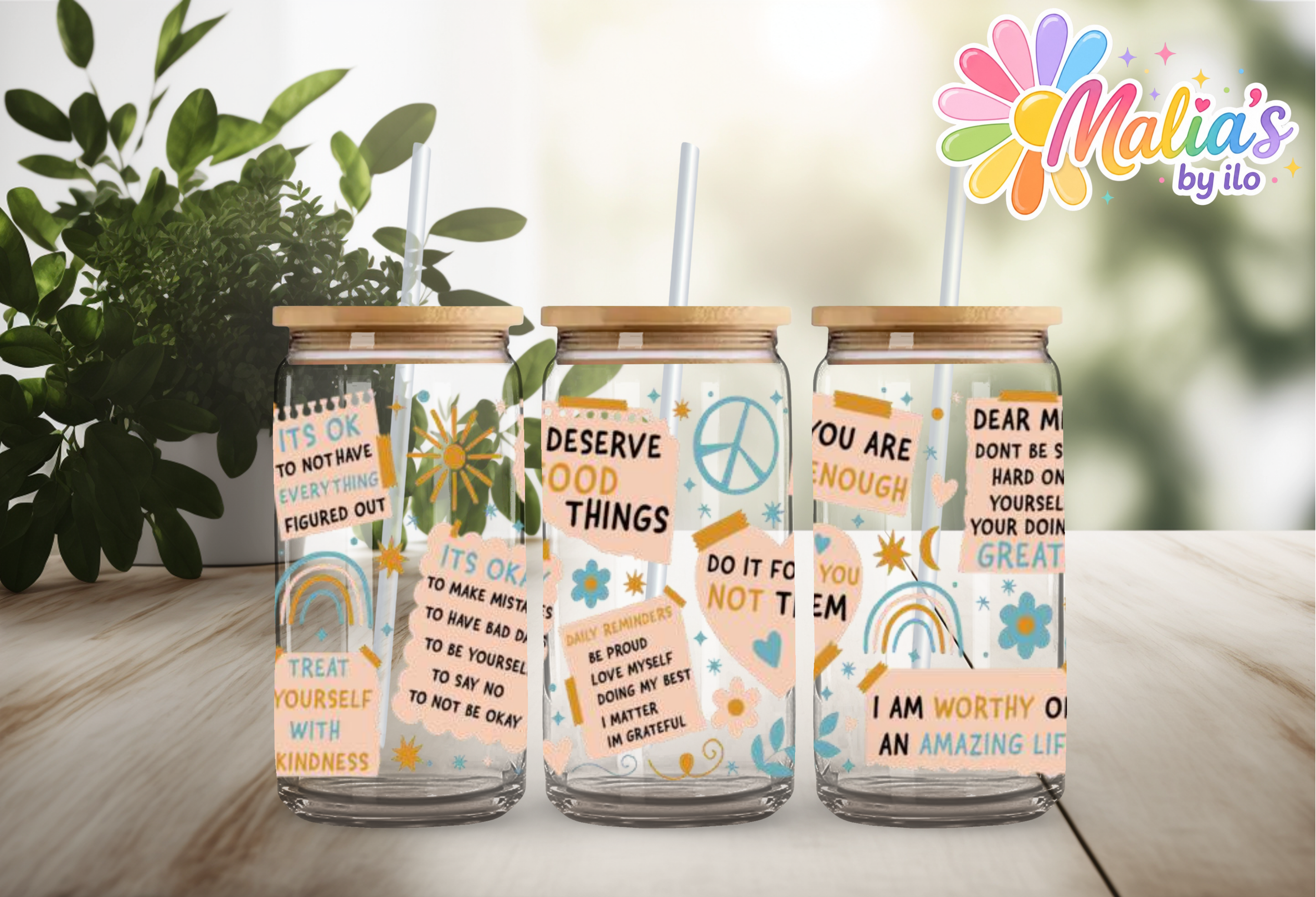 UV DTF Wrap 16oz | You are enough| Transfer Ready to Apply