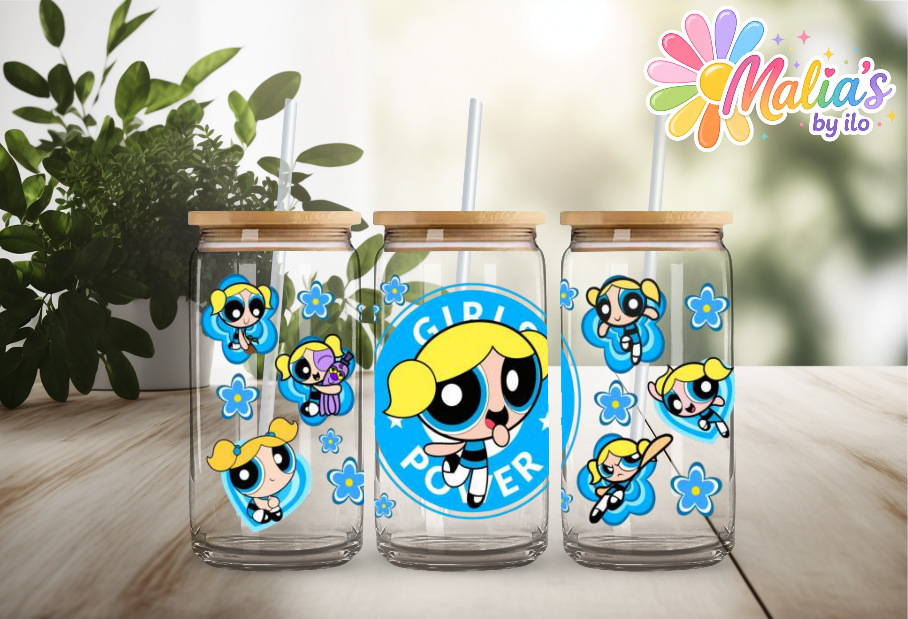 UV DTF Wrap 16oz |Amiga Azul| Transfer Ready to Apply