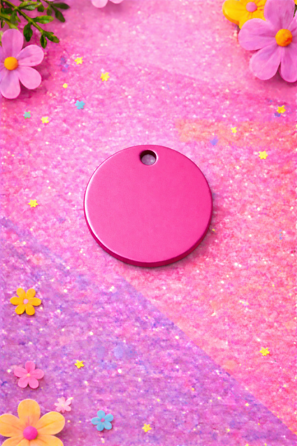 Personalized Round Pet ID Tag | Custom Dog & Cat Name Tag | Malias By Ilo