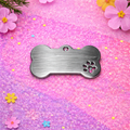 Personalized Bone Pet ID Tag | Metallic Dog & Cat Name Tag | Malias By Ilo