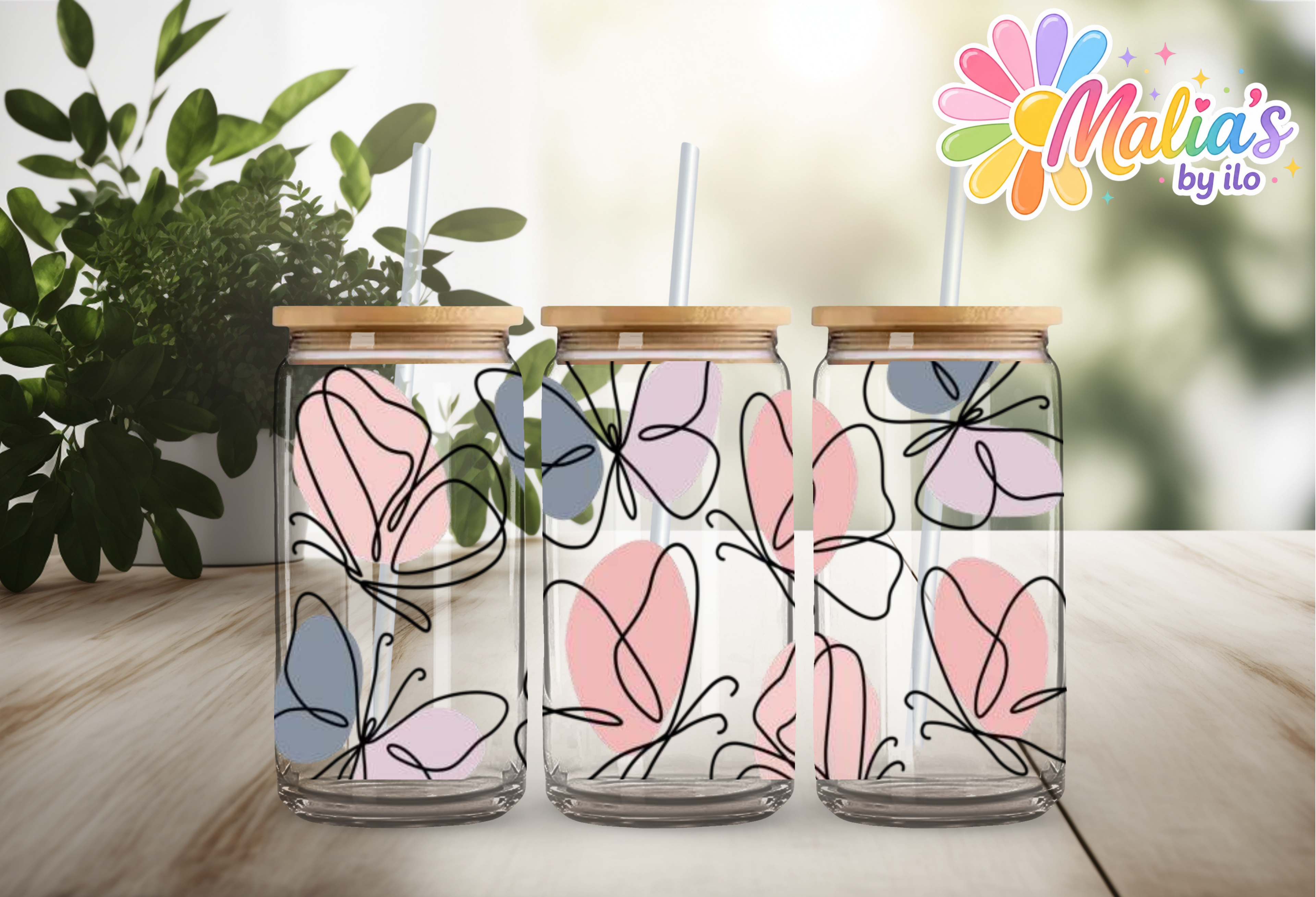 UV DTF Wrap 16oz Mariposas| Transfer Ready to Apply