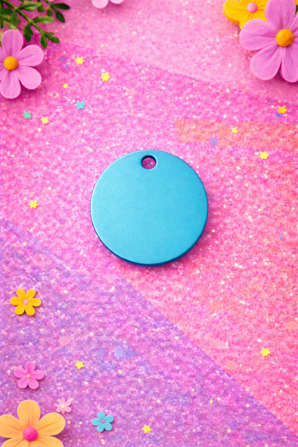 Personalized Round Pet ID Tag | Custom Dog & Cat Name Tag | Malias By Ilo