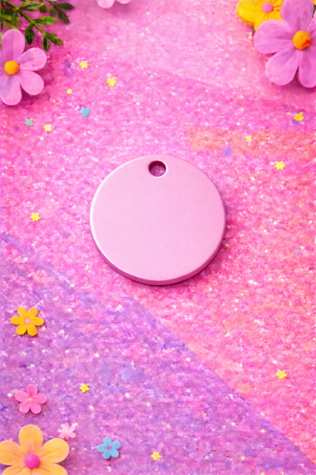 Personalized Round Pet ID Tag | Custom Dog & Cat Name Tag | Malias By Ilo
