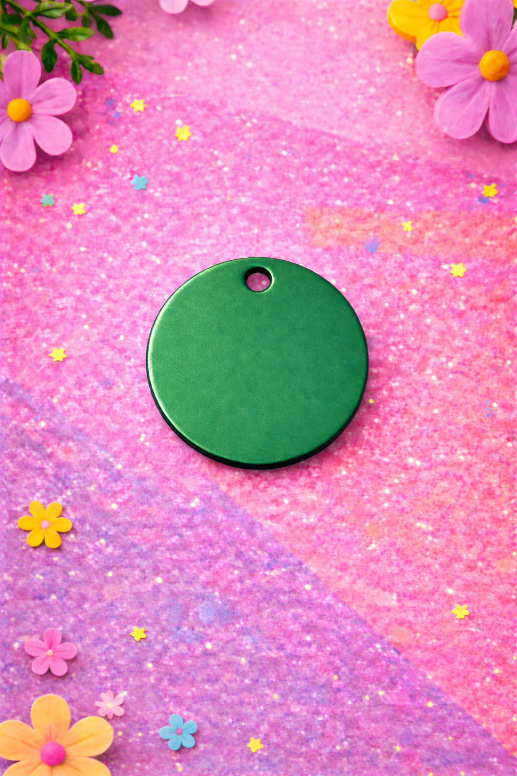 Personalized Round Pet ID Tag | Custom Dog & Cat Name Tag | Malias By Ilo