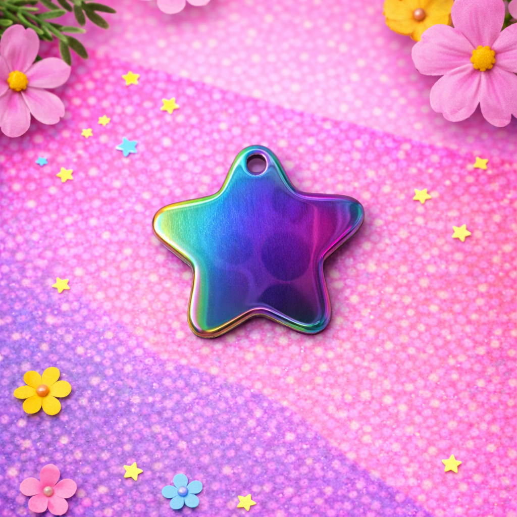 Custom Star Shaped Pet Tag | Personalized Dog & Cat ID