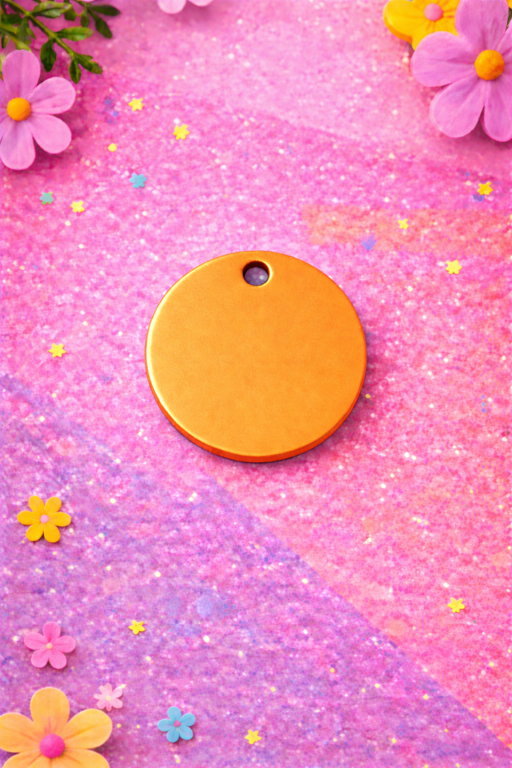 Personalized Round Pet ID Tag | Custom Dog & Cat Name Tag | Malias By Ilo