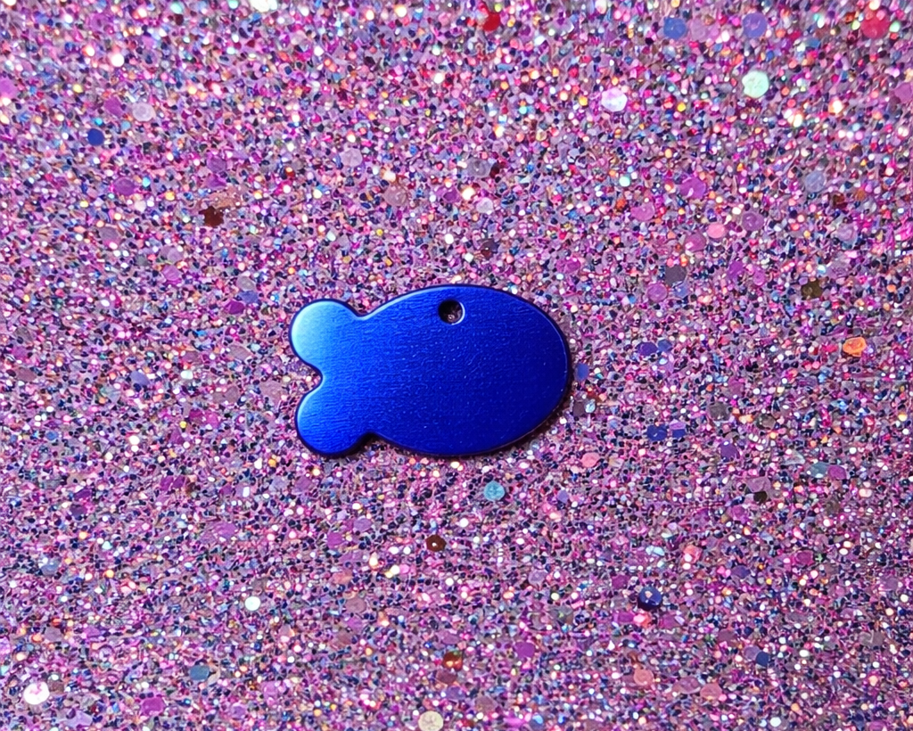 fish shape personalized pet id tag by malias by ilo