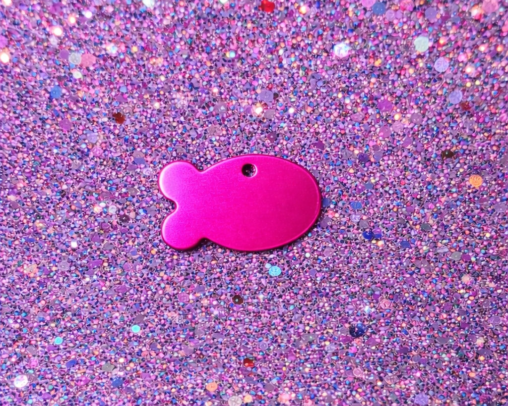 fish shape personalized pet id tag by malias by ilo